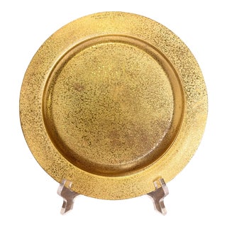 Tiffany Studios New York Bronze Doré Plate For Sale