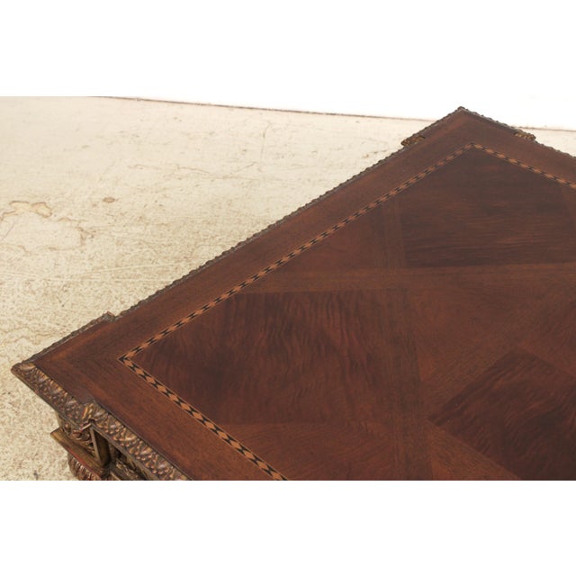 Wood Ej Victor Historic Mansions Large Coffee Table For Sale - Image 7 of 15