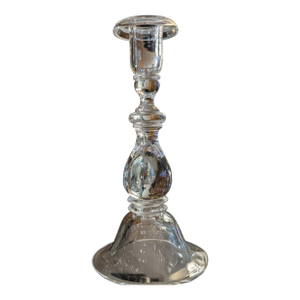 Steuben Crystal Baluster Candlestick With Air-Trap Detail