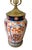 Late 20th Century Vintage Imari Style Hand-Painted Ceramic Table Lamp With Brass Hardware & Square Shade – Chinoiserie / Hollywood Regency For Sale - Image 5 of 13