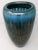 Blue Organic Modern Studio a by Global Views Gold and Teal Handmade Vase For Sale - Image 8 of 8