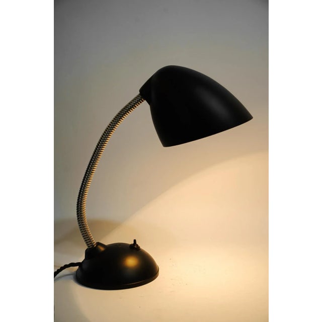 Black Adjustable Bakelite Table Lamp, Germany, 1940s For Sale - Image 8 of 11
