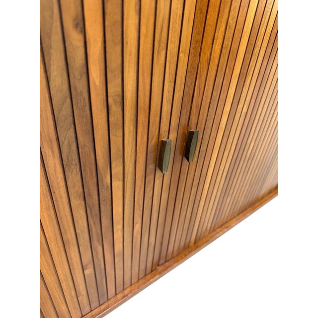 Mid-Century Modern Tambour Media Sideboard For Sale - Image 9 of 9