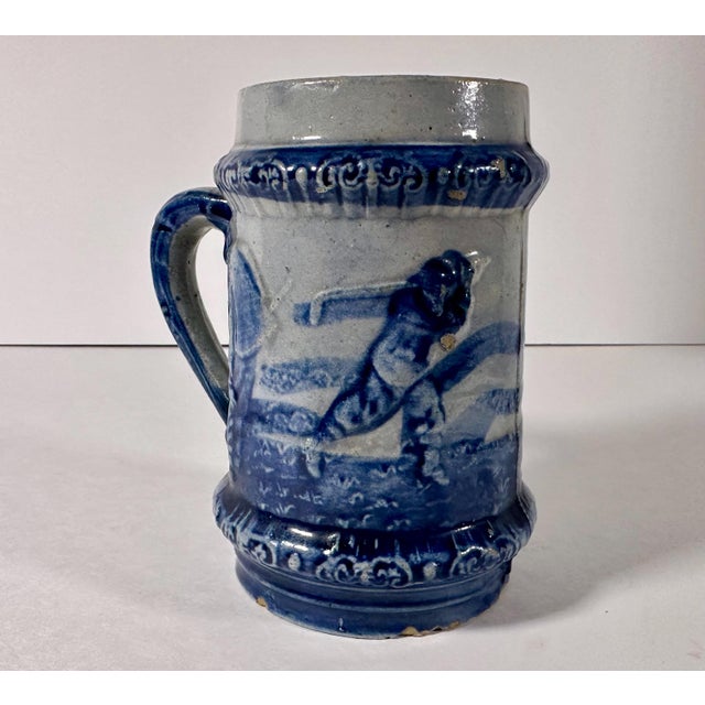 Early 20th Century Early 20th Century Robinson Clay Bristol-Slip Glazed Stoneware Golfing Mug For Sale - Image 5 of 10