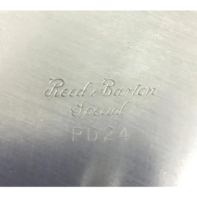 Reed & Barton Enamel Silver Plated Trinket Dish For Sale - Image 9 of 10