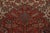 Hand-Knotted Antique Persian Heriz Rug, Rust-Red, White, Blue Medallion Pattern For Sale - Image 4 of 9