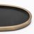 Wood Oval Tray in Black Oak With Bronze Patina Brass by Kifu Paris For Sale - Image 7 of 7