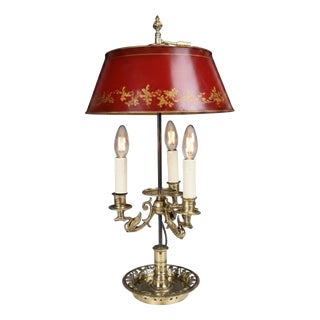 19th Century French Brass Bouillotte Table Lamp, 1880 For Sale