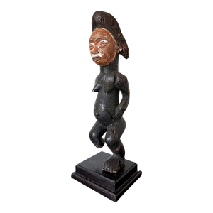 Gabon Punu Ancestor Female Figure on Custom Stand