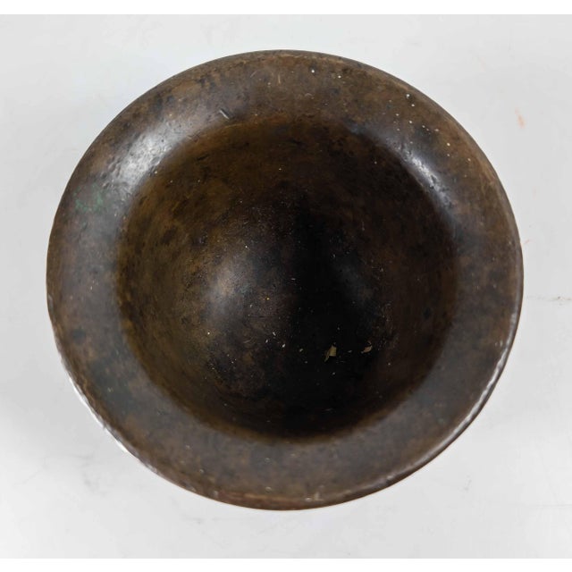 18th Century or Earlier French Heavy Bronze Mortar For Sale In New York - Image 6 of 10