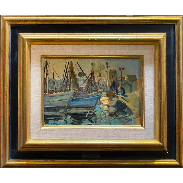 Work on wood sold with frame Total size with frame 33x39 cm Signed Guillaume G. ROGER is an artist born in 1867 and died...