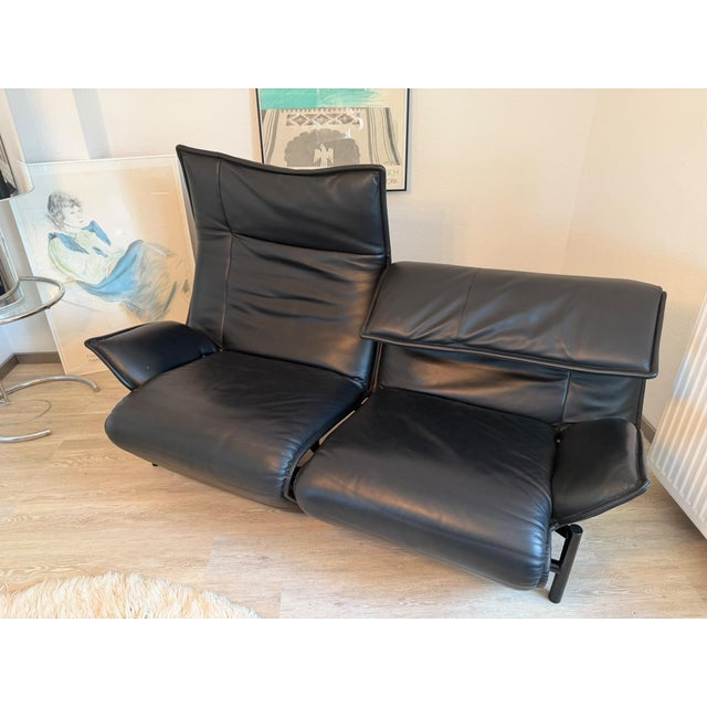 Leather Veranda Sofa by Vico Magistretti for Cassina, 1983 For Sale - Image 12 of 18