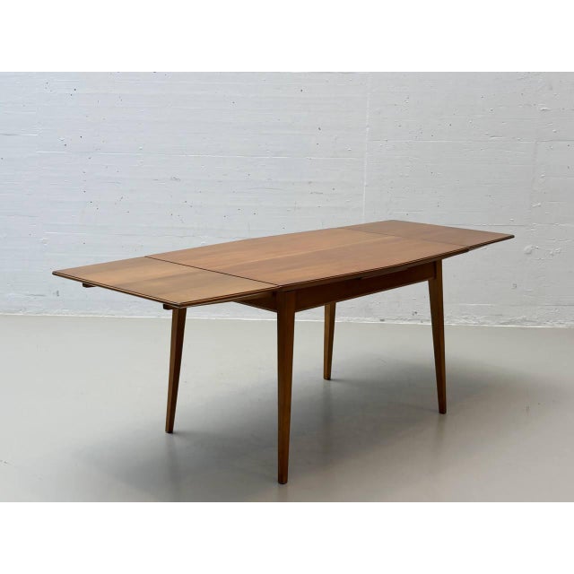 Extendable Dining Table in Cherry Wood from Willisau, Switzerland, 1960s For Sale - Image 9 of 17