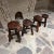 Pierre Jeanneret 1950s Four Carved Wood Stools Style of Pierre Jeanneret For Sale - Image 4 of 10