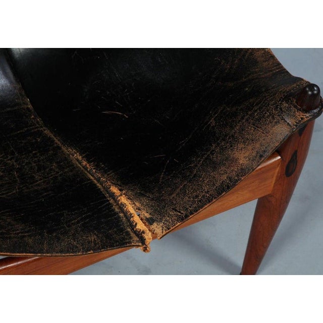 Set of Armchair and Footstool 272 by Illum Wikkelsø for C.F. Christiansen, Sweden, 1960s For Sale - Image 13 of 15