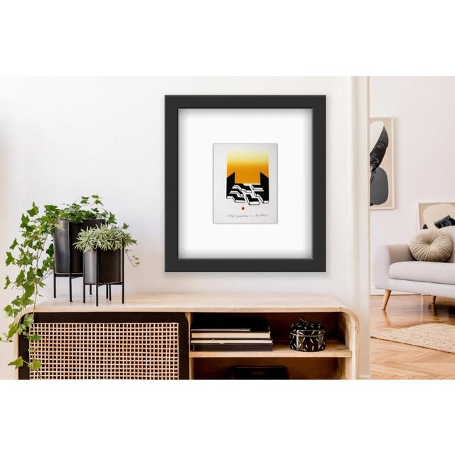 2000 - 2009 Maria Stelmaszczyk, An Orange Labyrinth, Linocut on Paper, 2009 For Sale - Image 5 of 6