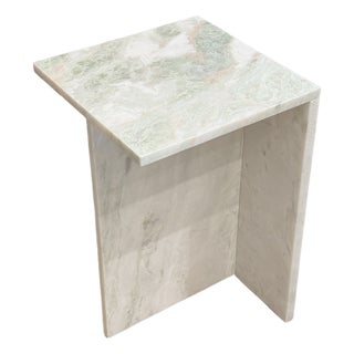 Sagebrook Green Marbled Table For Sale