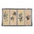 1970s Chinese Byobu "Traditional Floral Vignettes" on This 4-Panel Folding Screen Very Good Front Panels and Very Good + Back Panels For Sale