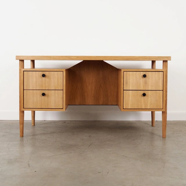 Vintage Scandinvian Oak Desk, 2000s For Sale - Image 14 of 14