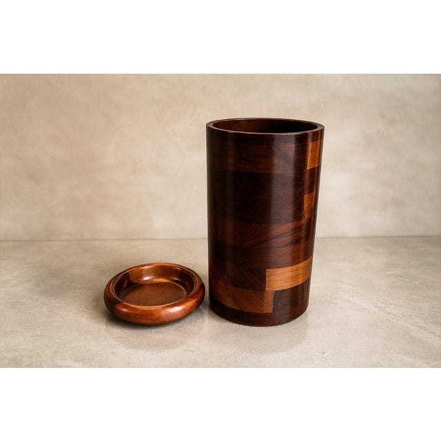 1960sBrazilian Modern Wine Holder with Lid in Rosewood & Imbuia Wood by Jean Dobré, 1960s - Lot 940 For Sale - Image 17 of 18