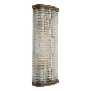 Large Art Deco Venini Murano Glass Wall Lamp 1950s attributed to Carlo Scarpa for Venini For Sale