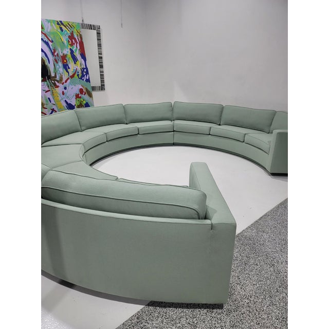 Milo Baughman for Thayer Coggin Large Sectional Sofa With Rosewood Base For Sale In Dallas - Image 6 of 11
