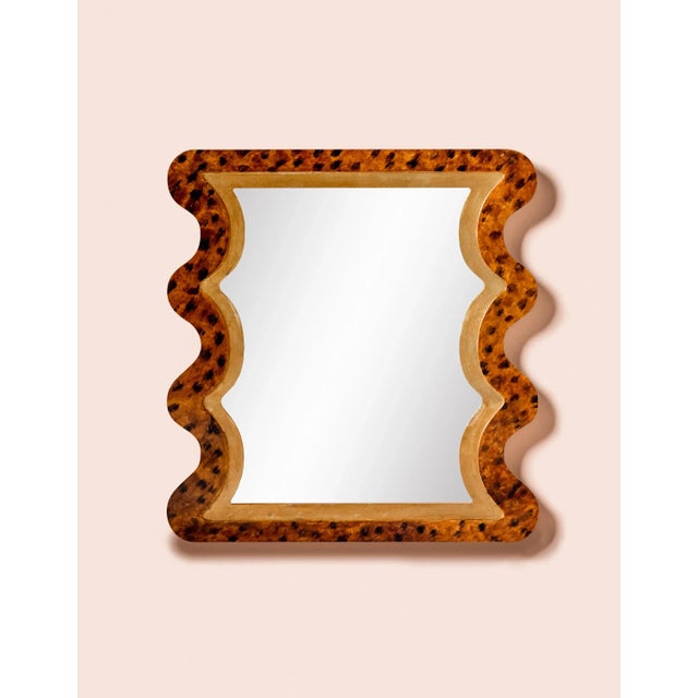 Fleur Home x Chairish Carnival Mystic Rectangle Mirror in Tortoise Print Finish, 24x36 For Sale - Image 4 of 5