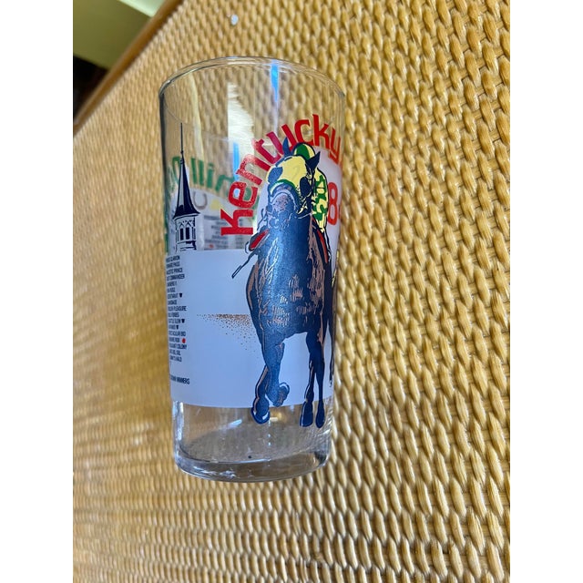 American Vintage Kentucky Derby 110th Anniversary Glass For Sale - Image 3 of 5