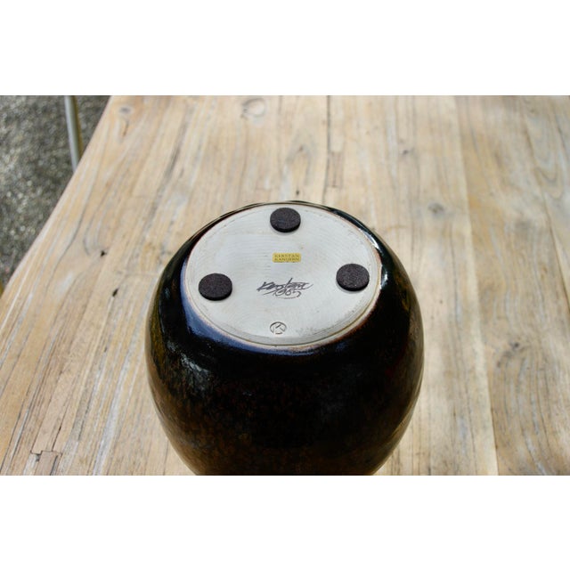 Large German Vase with Flowing Glaze by Horst Kerstan, 1985 For Sale - Image 4 of 10