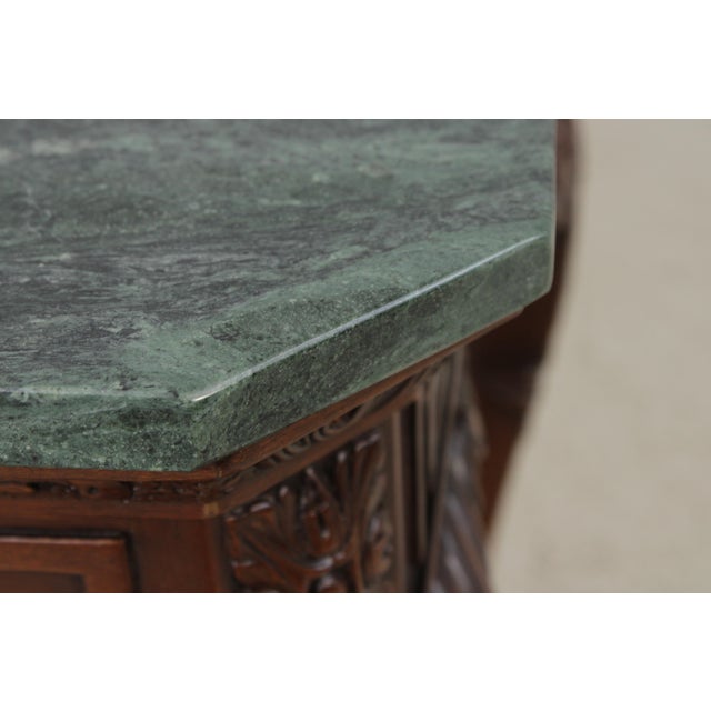 Ardley Hall Marble Top Lion Mask Table For Sale - Image 11 of 18