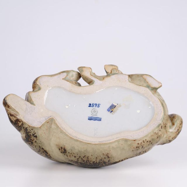 Large Reclining Bull in Stoneware by Knud Kyhn for Royal Copenhagen, 1949 For Sale - Image 6 of 7