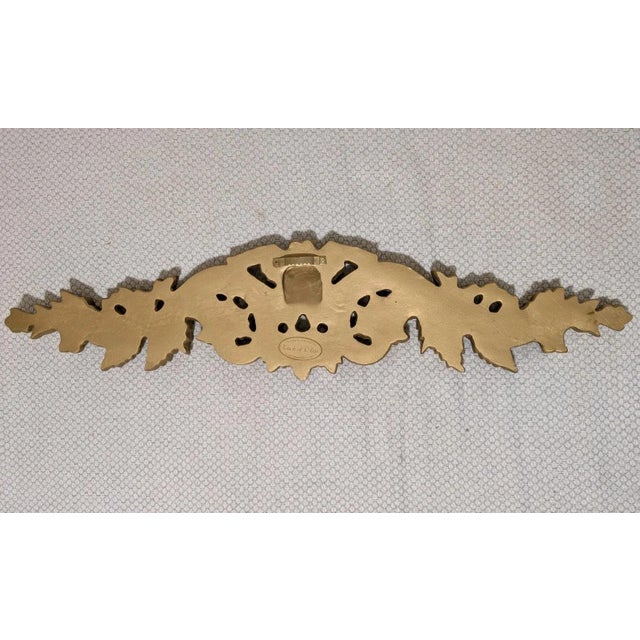 2020s Antique Gold Decorative Door Topper or Wall Medallion For Sale - Image 5 of 7