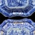 Antique French “Turquerie” Transferware Blue & White Platters by David Johnston, Bordeaux, Pair For Sale - Image 4 of 8