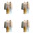 Multicolored Squared Murano Style Glass Wall Sconces from Simoeng, Set of 4 For Sale - Image 9 of 11