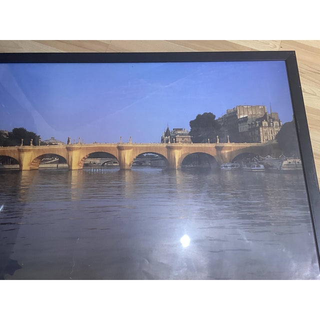 Blue Christo, Offset the Pont Neuf Wrapped, 1970s, Paper, Framed For Sale - Image 8 of 12