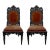 19th-C. George IV Style Moroccan / Anglo-Indian Carved Teak Side Chairs- Pair For Sale