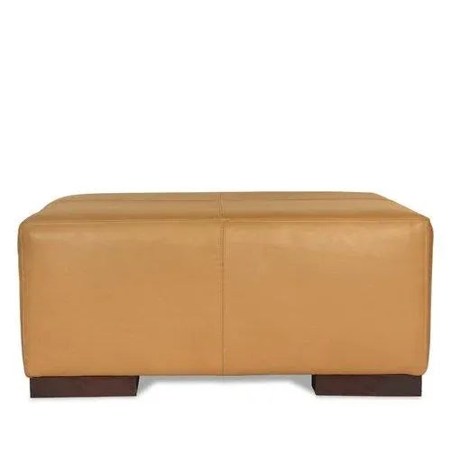 Wood Mason-Art 8904 Leather Ottoman For Sale - Image 7 of 7