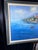 Large Mid-Century Style Mediterranean Coastal Village Framed Oil Painting - Signed "Linda" For Sale In Phoenix - Image 6 of 9