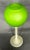 Glass Murano Carlo Moretti 1960s Satinato Handblown Green Stemmed Vase-10.5" H-Italy For Sale - Image 7 of 8