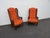 Mid 20th Century Hollywood Regency Extra Tall Caned Wing Back Livingroom Side Chairs a Pair 6654 For Sale - Image 5 of 17