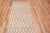 Modern Nazmiyal Collection Cream and Tan Geometric Modern Runner Rug For Sale - Image 3 of 8