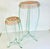 Metal 1950s Vintage Art Nouveau French Tole Metal Plant Stands - A Pair, Newly Painted For Sale - Image 7 of 10