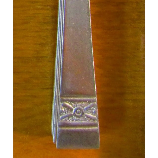Vintage Stainless Steel Flatware Set Xo Design 108 Piece 12 Place Setting For Sale In Miami - Image 6 of 12