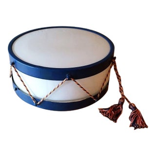 1940s Whimsical Mid-Century Modern Toy Drum Flush Mount Ceiling Light For Sale