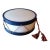 1940s Whimsical Mid-Century Modern Toy Drum Flush Mount Ceiling Light For Sale