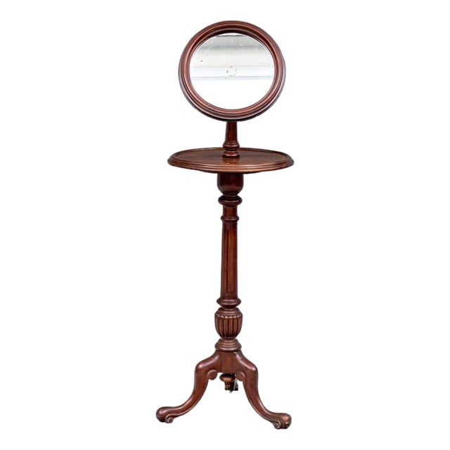 19th-Century Victorian Mahogany Mirrored Shaving Stand For Sale