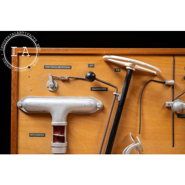 1940s Vintage German Diesel Trailer Brake Training Display by Werner Degener For Sale - Image 5 of 18