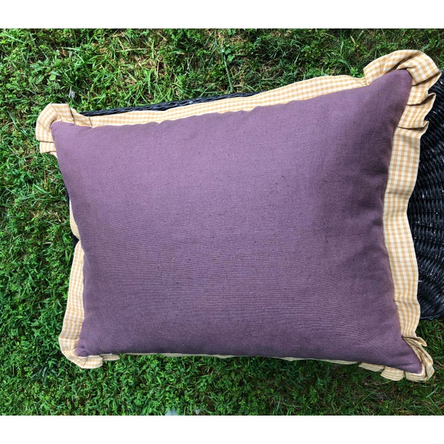 French Country Accent Pillow For Sale - Image 4 of 6