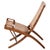 Beige JH-512 Folding Chair in Cane and Oak attributed to Hans Wegner, 1950 For Sale - Image 8 of 8