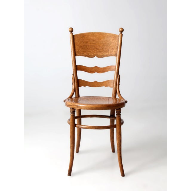 Antique Continental Bentwood Ladder-Back Side Chair For Sale - Image 11 of 13